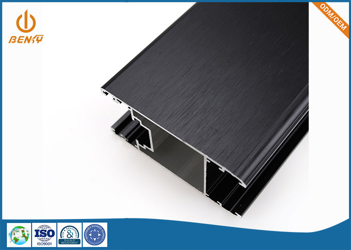 Alloy 6063 Custom Aluminum Extrusion Profiles High Precision Brushed