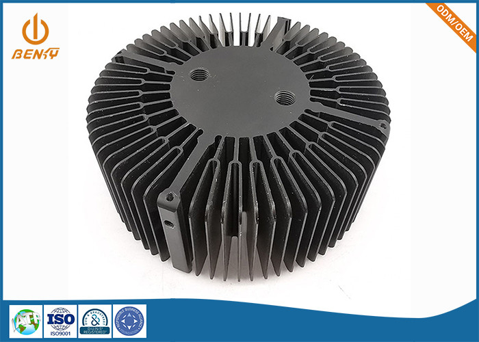 Anodized Black Aluminum Extrusion Processing Extruded Heat Sink Plates