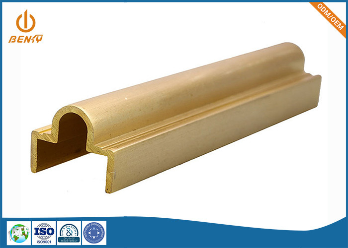 Polished Brass Extrusion Profiles Process Power Amplifier Heat Sink