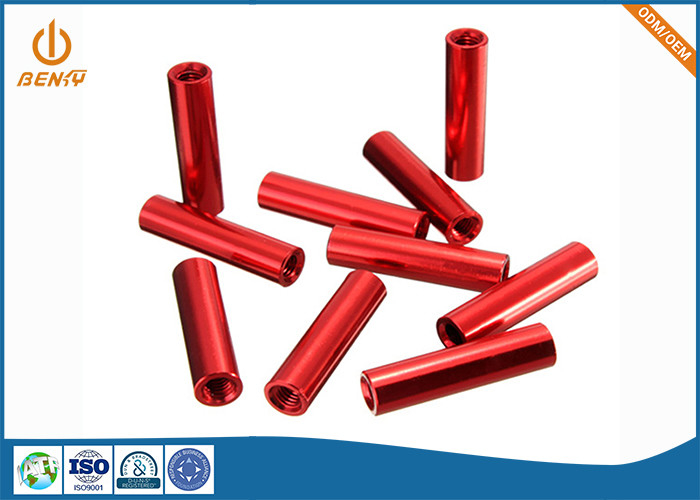 High Precision Red Copper CNC Turning Parts Chrome Plating Surface