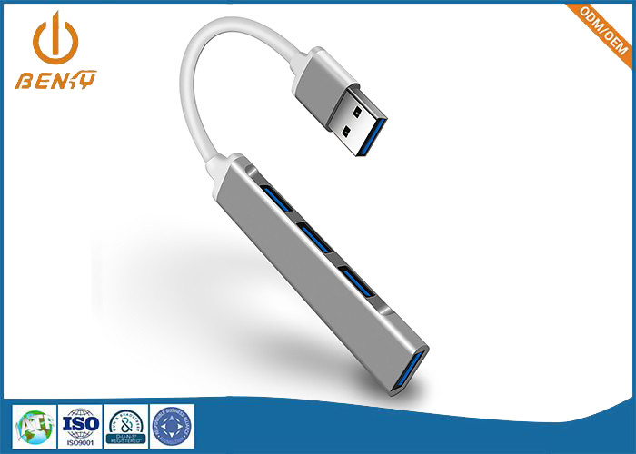 USB Connector Machining Aluminum Shell 6 In 1 Docking Station Adapter USB Multiport Hub