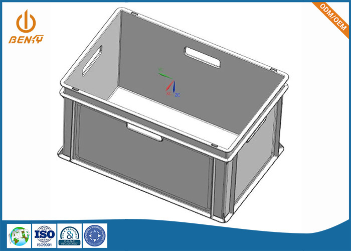 Custom ABS PC POM PMMA PA6 Plastic Injection Mold For Turnover Box
